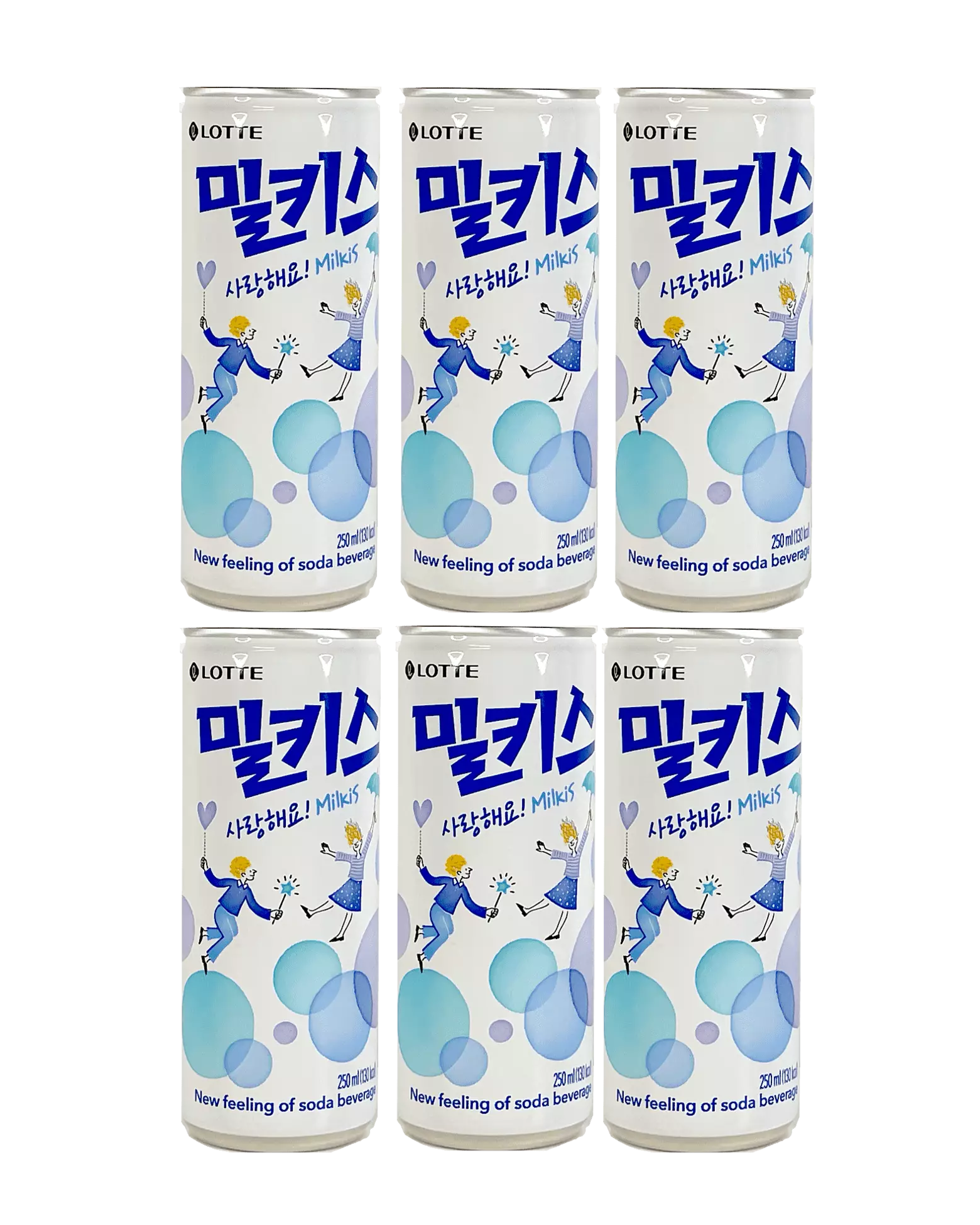 Drink Soda Yogurt Flavour 6x250ml Milkis Lotte Korean