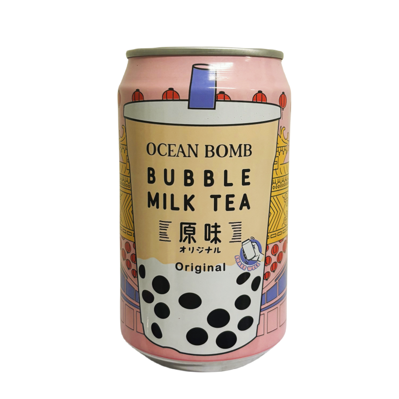 Mjölk Te Med Tapioka Pärlor Original 315ml Ocean Bomb Taiwan