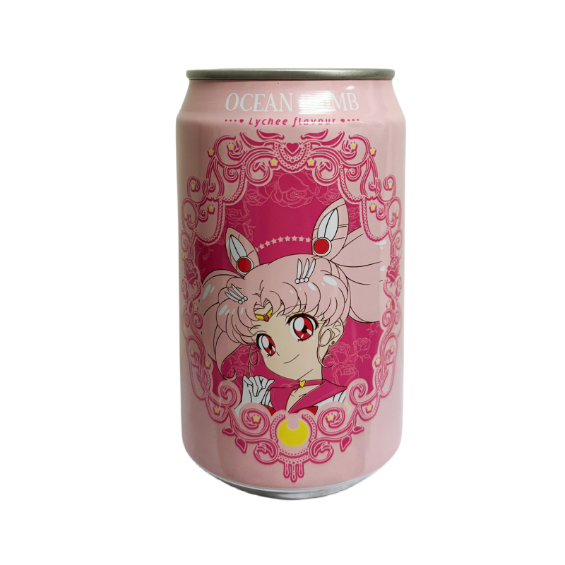 Sparkling Water Chibi Moon with Lychee Flavor 330ml Ocean Bomb China