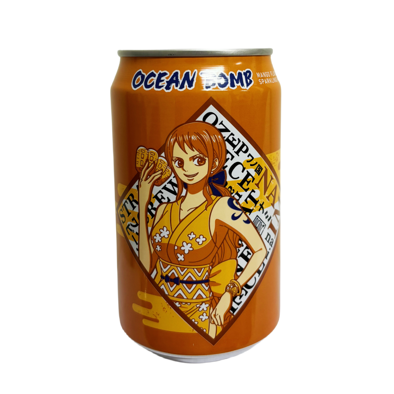 Ocean Bomb 全新动漫-美少女战士 Nami 气泡饮料 芒果风味 330ml-限量版!  中国