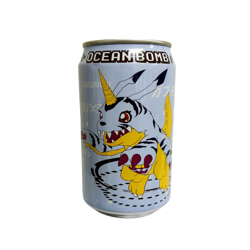 Sparkling Water Gabumon with Blueberry Flavour 330ml Ocean Bomb China