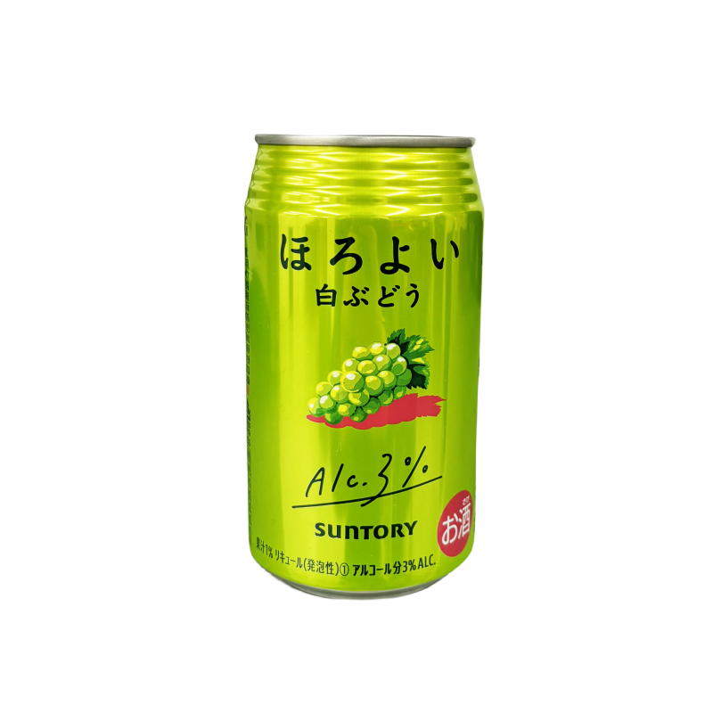 Horoyoi White Grape Flavour Alc3% 350ml Suntory Japan