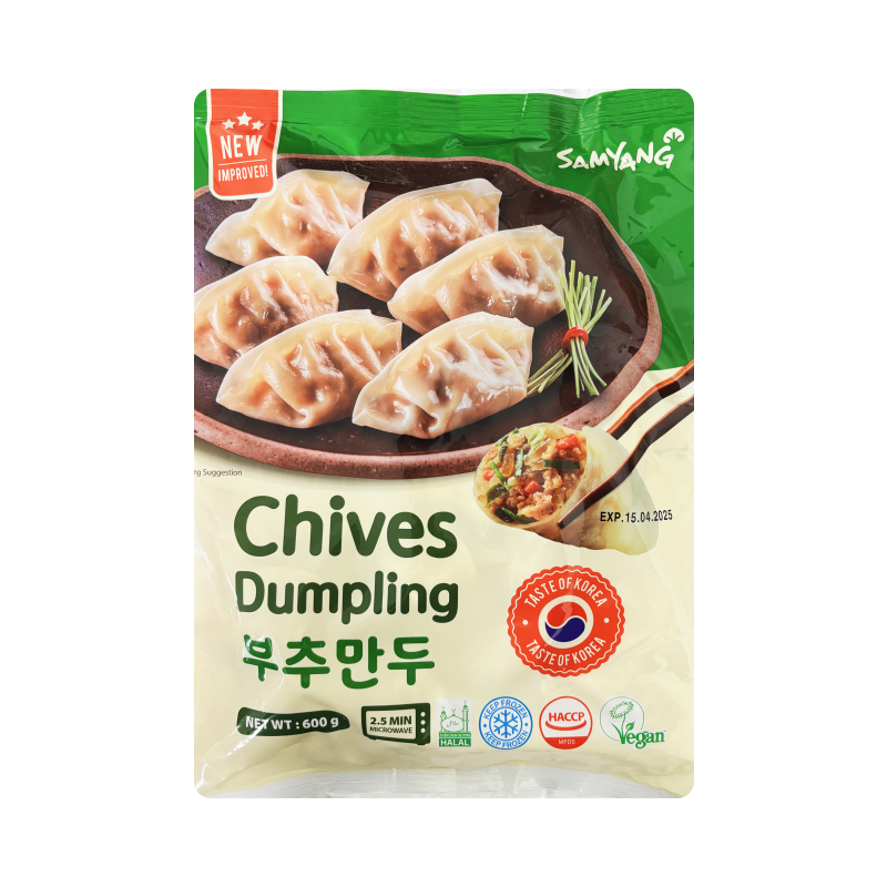 Dumpling Chives Frozen 600g Samyan Korean