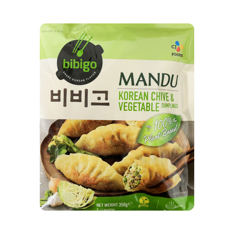 Dumpling Mandu Koreansk Gräslök & Grönsaker fryst 350g Bibigo Korea