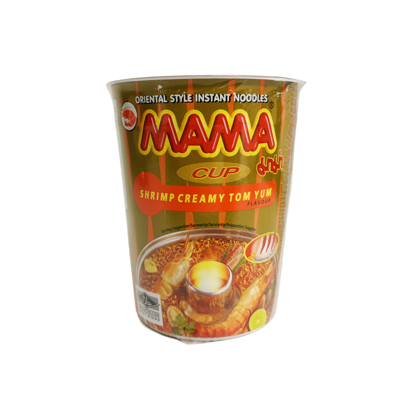 Instant Noodles Cup Shrimp Creamy Tom Yum Flavor70g Mama Thailand 