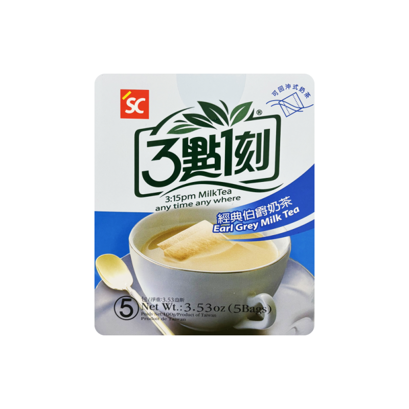 Snabb Mjölkte Earl Grey 5x20g/Box 3:15PM Taiwan