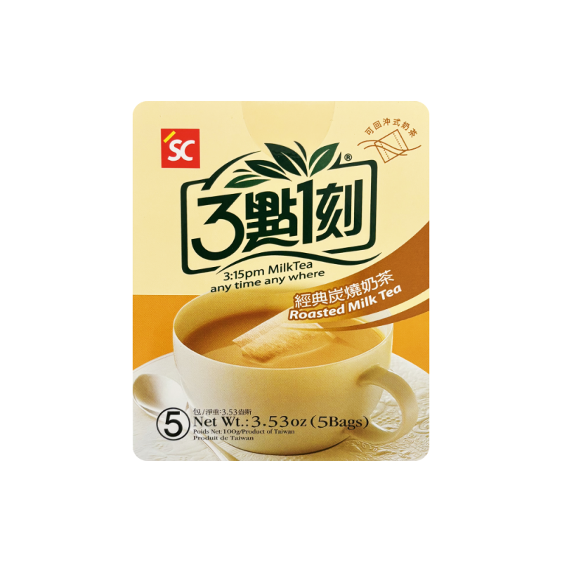 速溶奶茶 炭烧风味 5x20g/盒 3点1刻 台湾