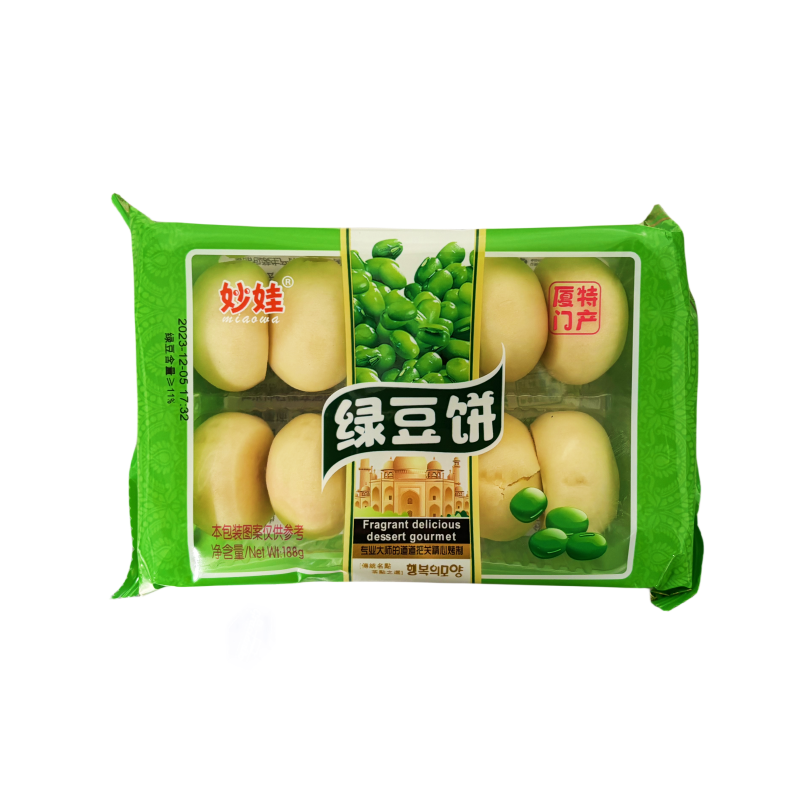 绿豆饼 188g 妙娃  中国