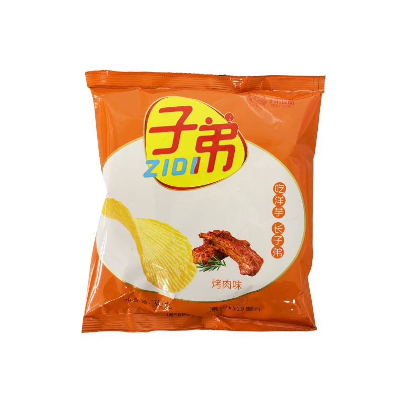 Potato Chips With BBQ Flavor 30g Zidi China