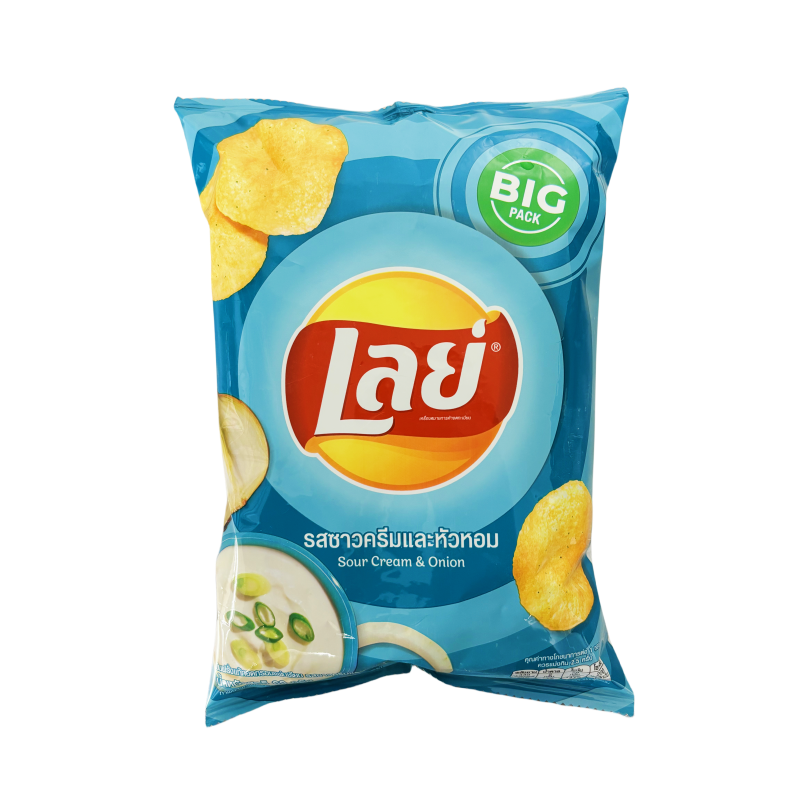Chips With Sour Cream Flavour 69g Lays Thailand