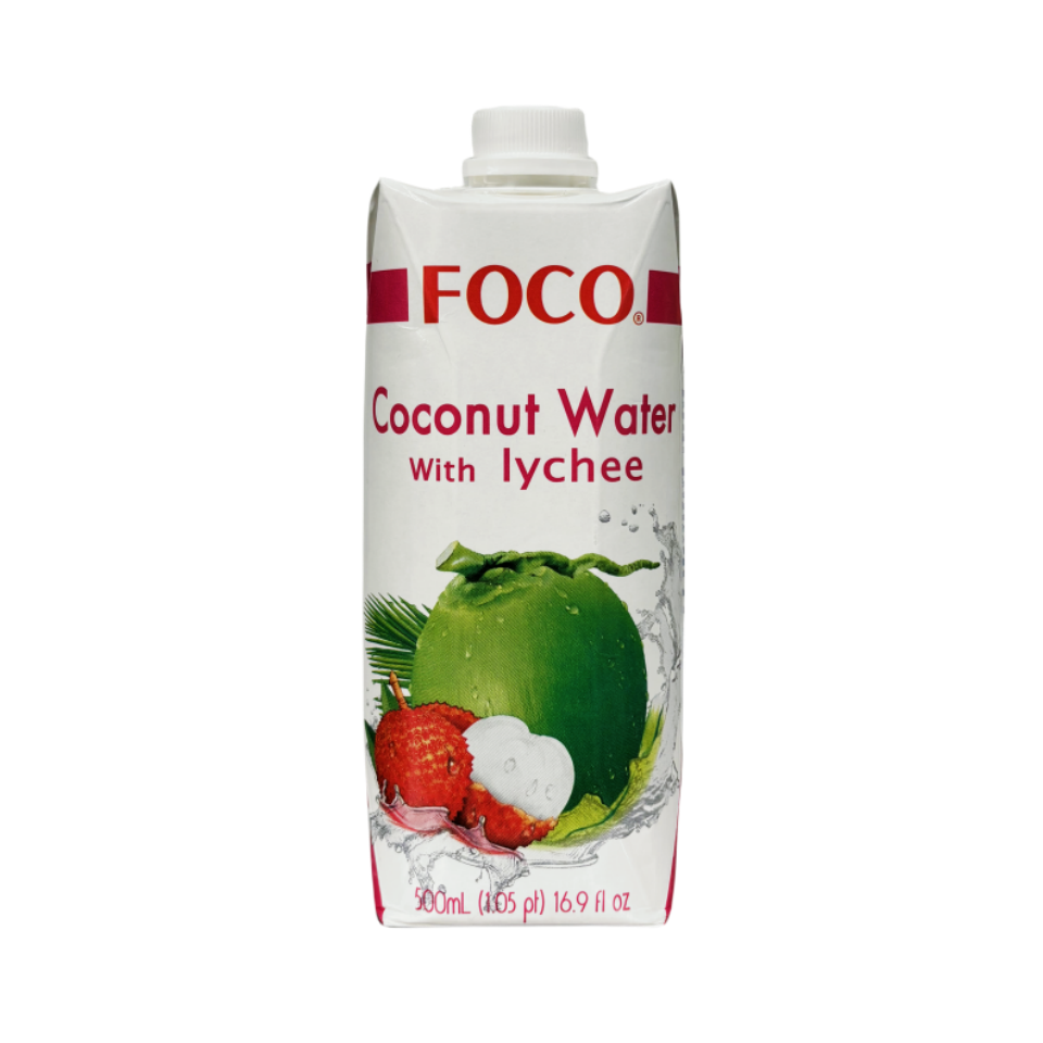 Coconut Water Lychee Flavour 500ml Foco Vietnam