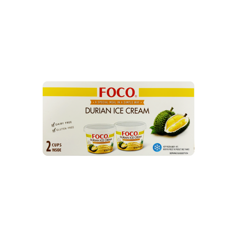 Ice Cream Durian 2x80g Foco Thailand