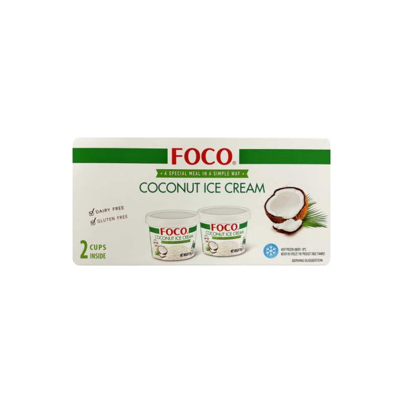 Ice Cream Coconut 2x80g Foco Thailand