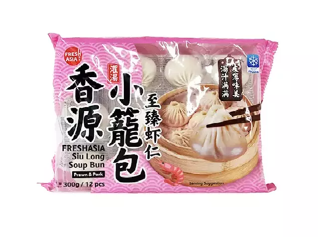 Siu Long Bun With Pork/Shrimp Flavor Frozen 300g Freshasia UK