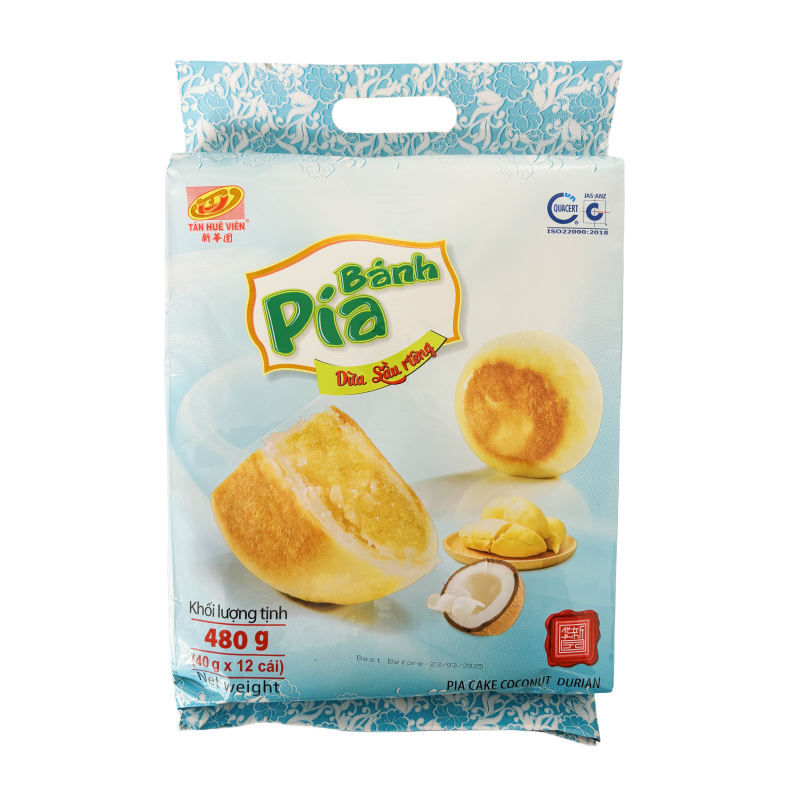 Cake Coconut/Durian Frozen 480g - TÁN HUÊ VIÊN Vietnam