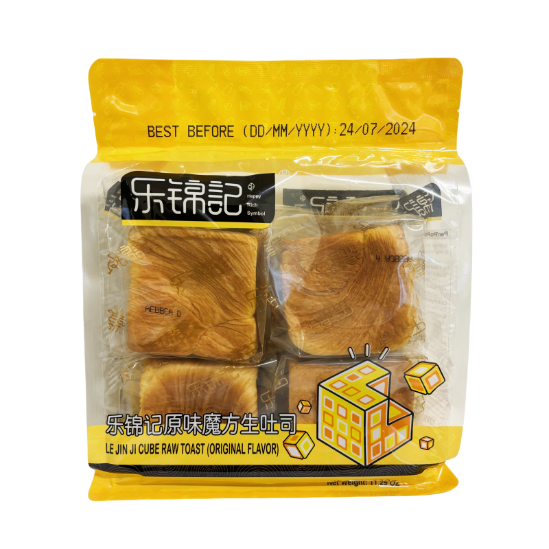 Cube Raw Toast Original Flavor 320g Le Jin Ji China