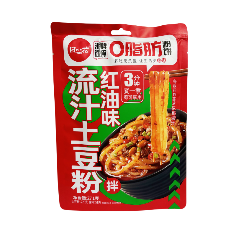  0脂肪肥汁土豆粉 红油味 271g 田小花 中国