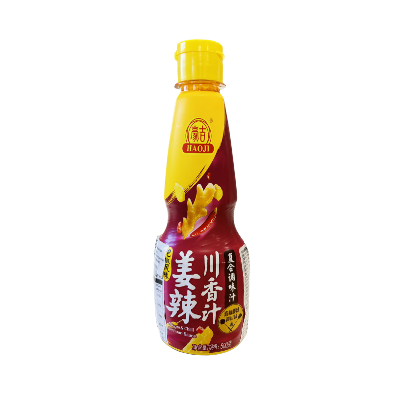 Wok Sås Med Ingefära och Chili Smak 500g Hao Ji Kina