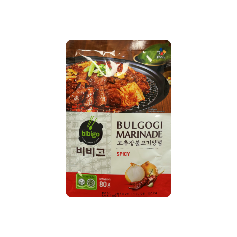 烤肉腌料 辣味 80g Bibigo 韩国