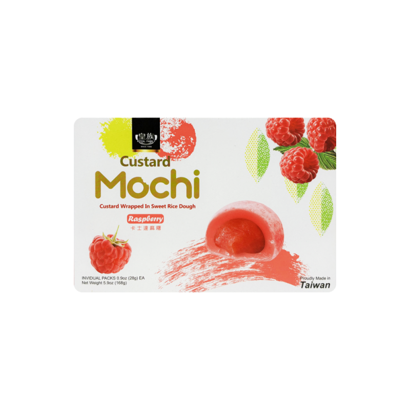 Custard Mochi With Raspberry Flavour 168g Royal Family Taiwan