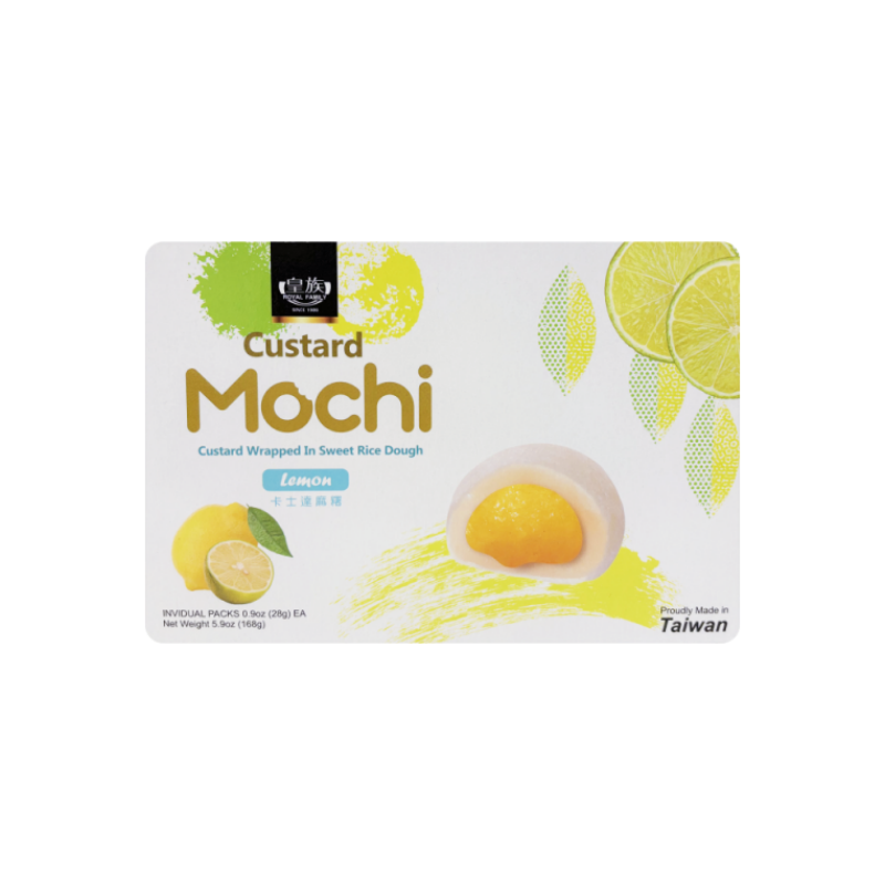 Custard Mochi With Lemon Flavour 168g Royal Family Taiwan