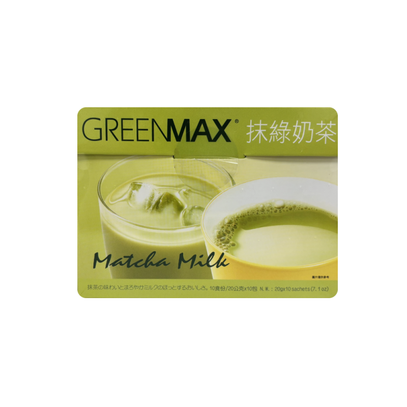 Matcha Milk Powder 20gx10st Green Max Taiwan