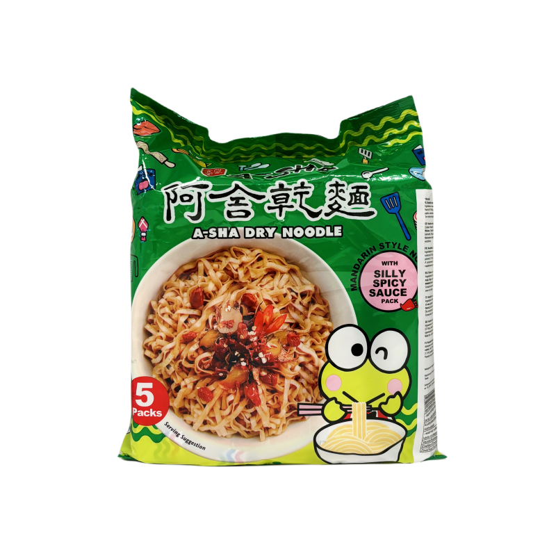 Noodles Spicy Keroppi 95gx5st A-Sha Taiwan