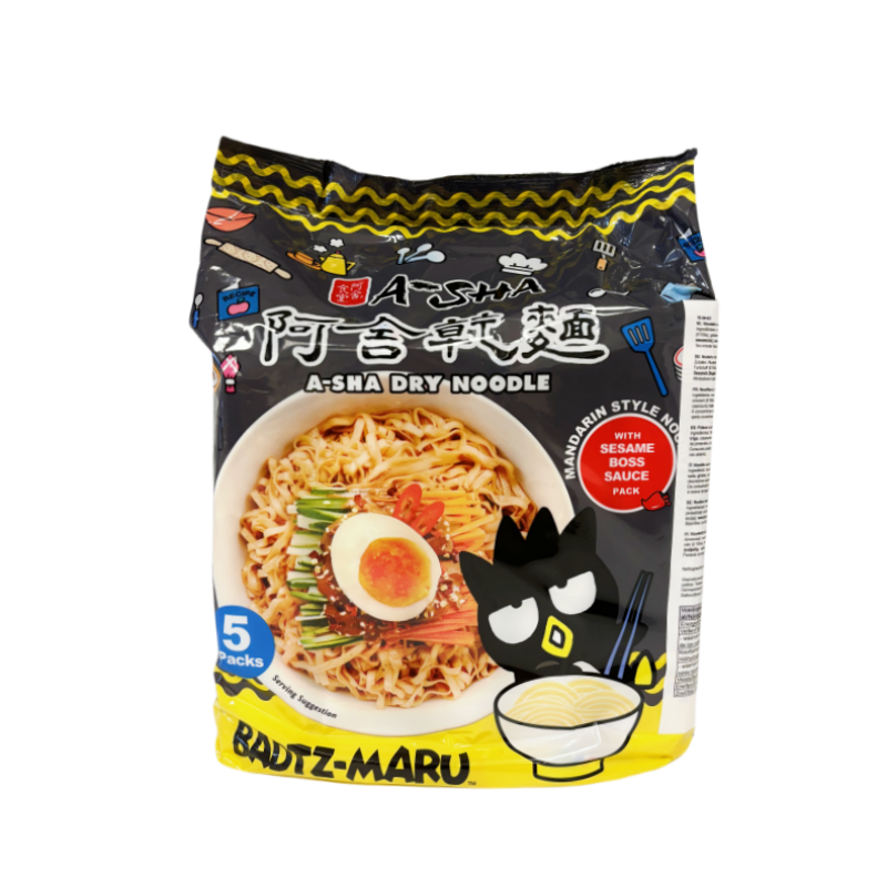 Noodles Spicy Sesampaste Badtz-Maru 95gx5st A-Sha Taiwan