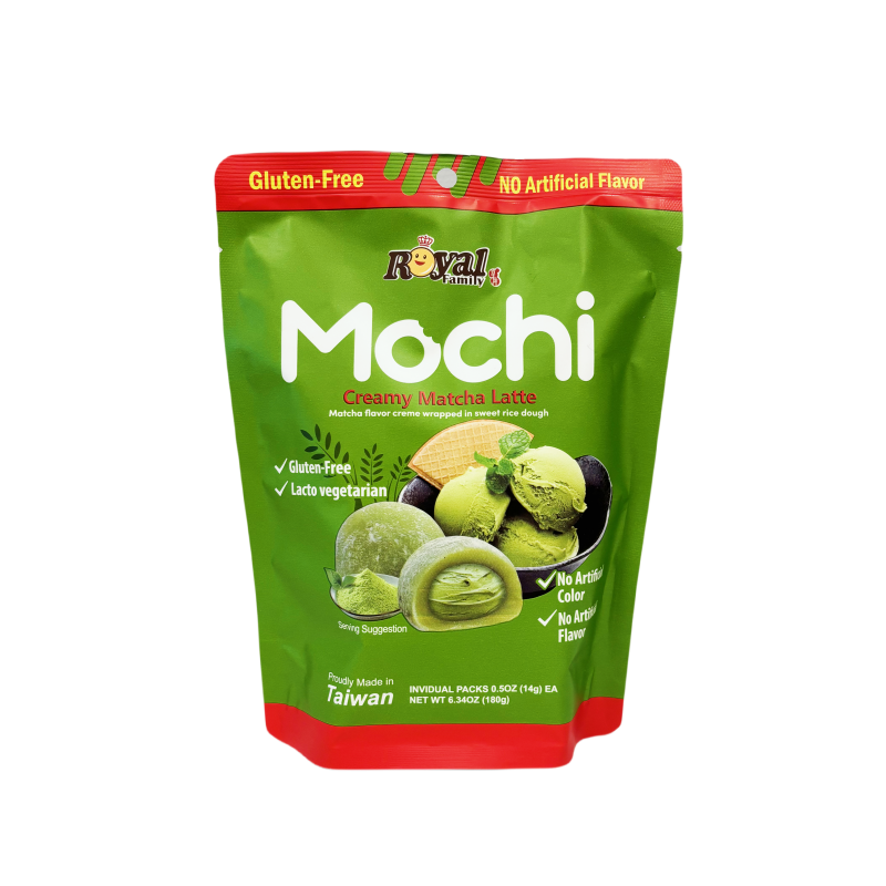 Mochi Med Krämig Matcha Latte Smak 180g Royal Family Taiwan