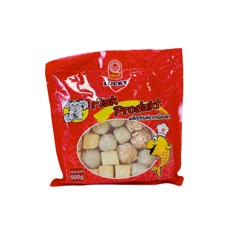 Hotpot Balls Mix Frozen 500g Lucky Cat Thailand