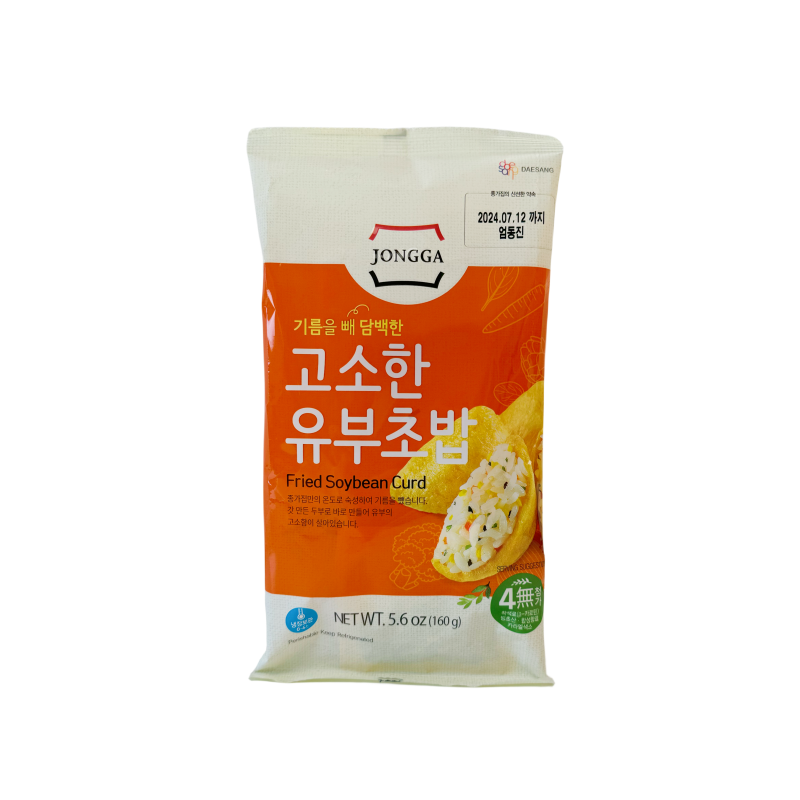 Inari Tofu Friterad 160g Jongga Korea