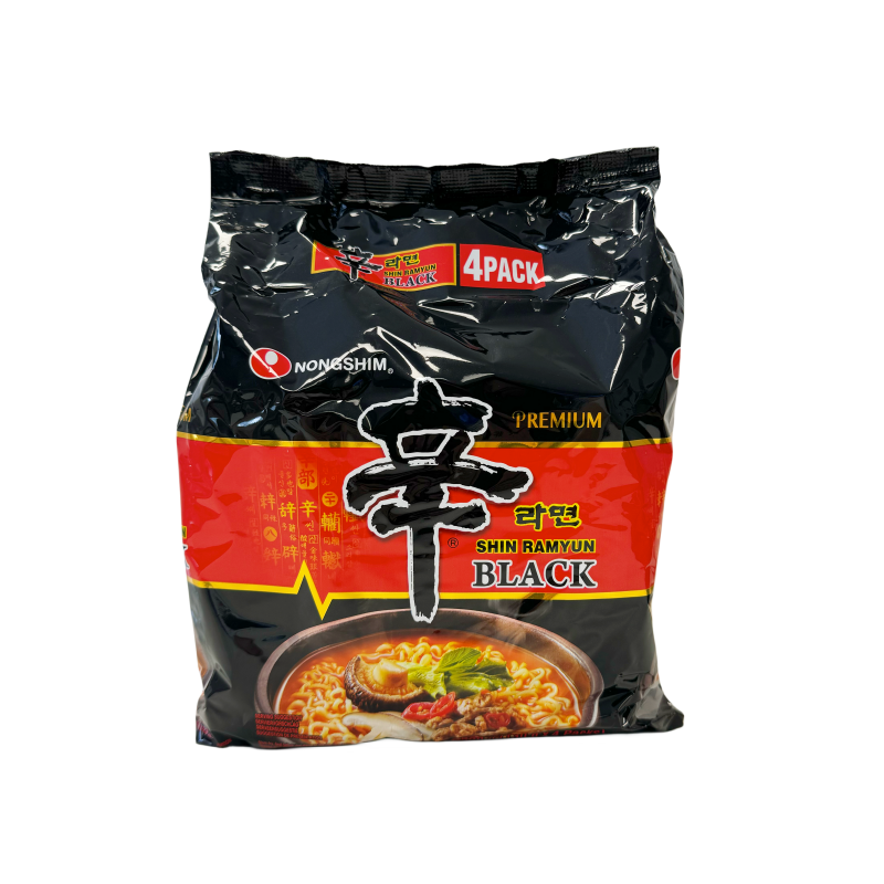 Instant Noodles Shin Ramyun Black 4x130g Nongshim Korea