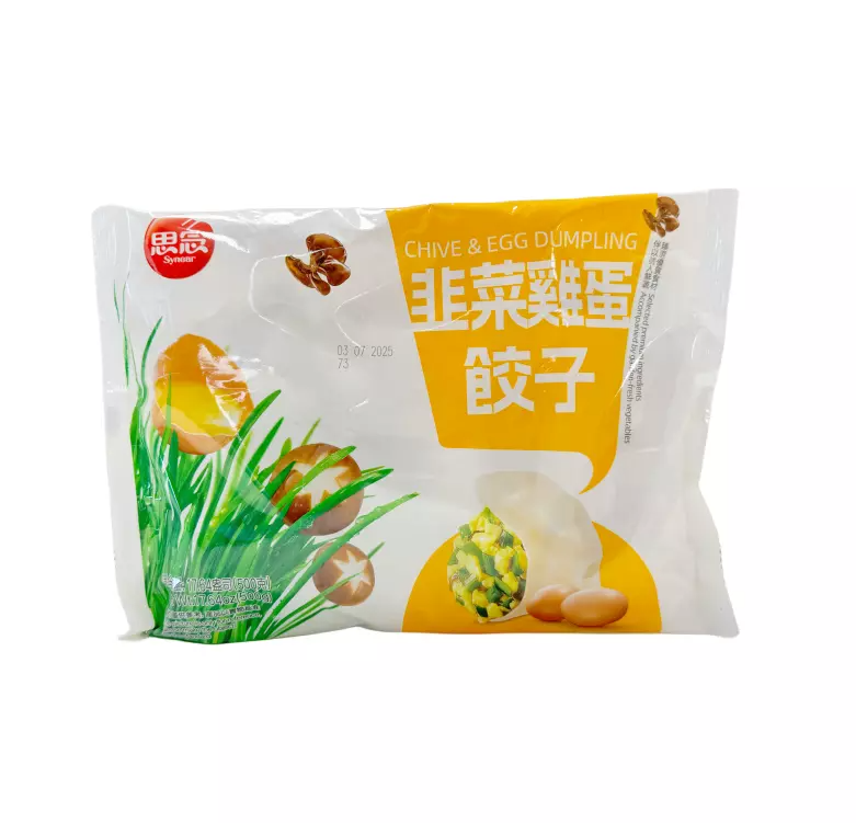 Dumpling Chives/Egg Frozen 500g Synear China