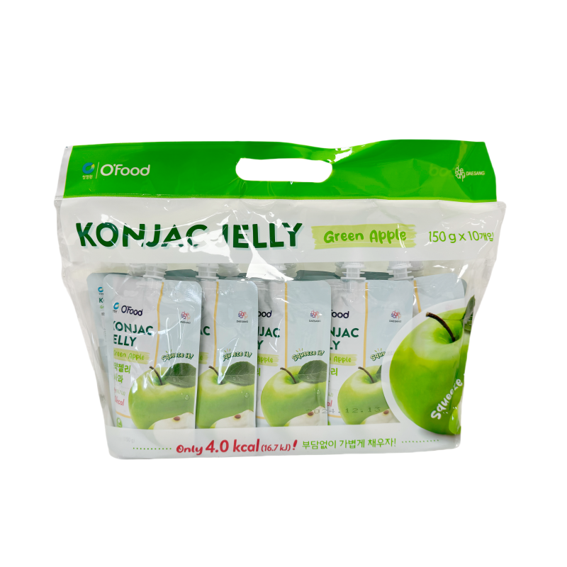 Konjac Jelly Apple Flavor 10x150g/package CJW Korea