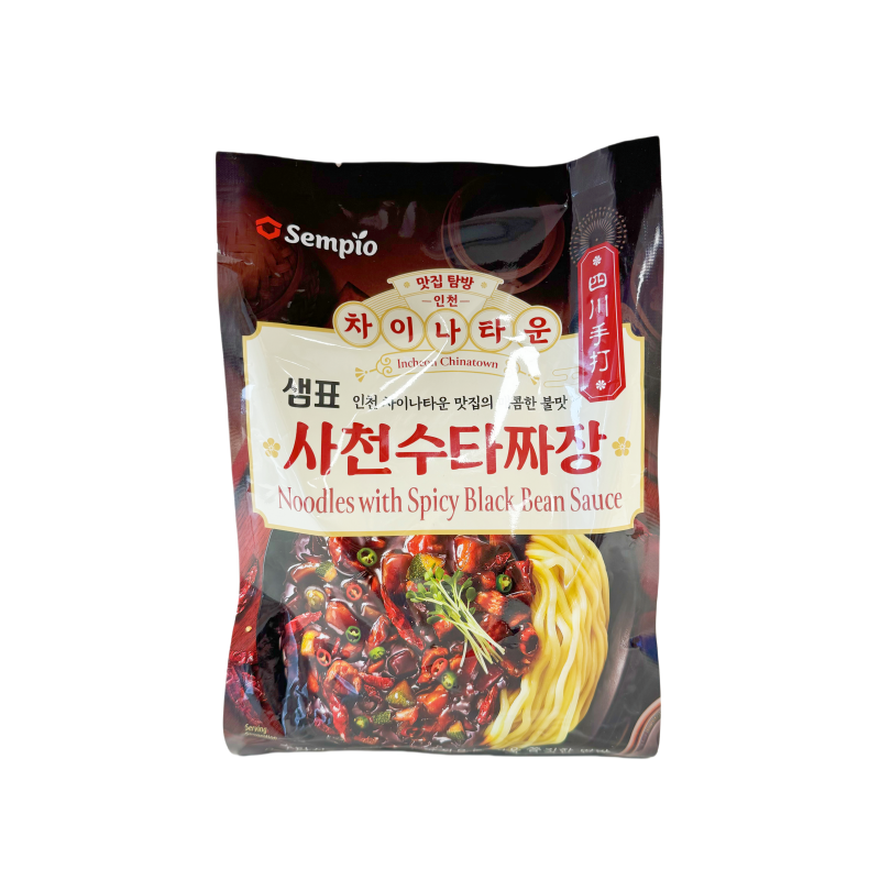 Instant Noodles With Spicy Black Bean Sauce 640g Sempio Korea