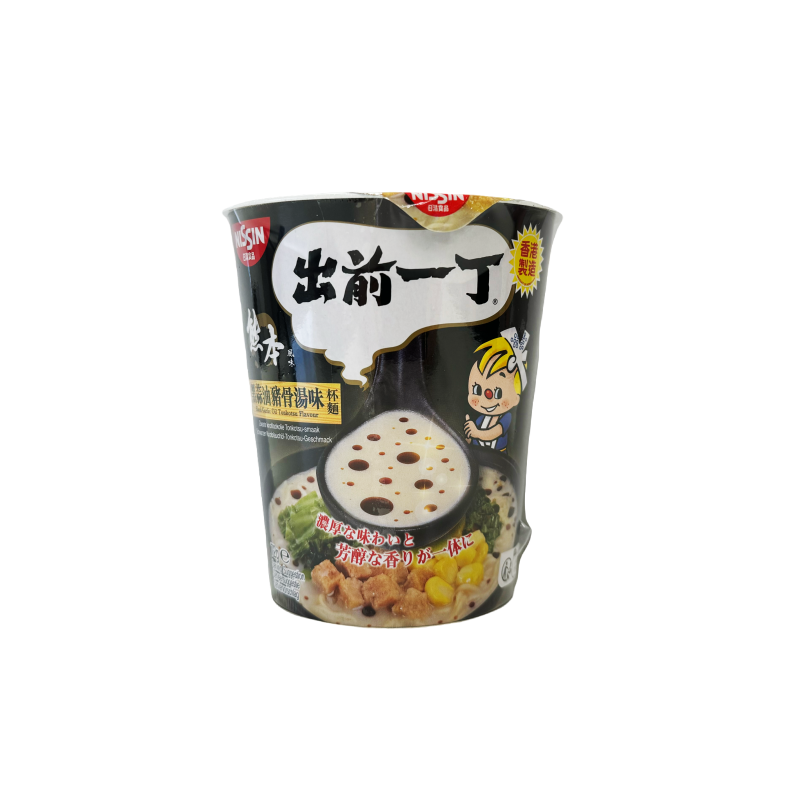 Cup Noodles With Black Garlic Oil Tonkotsu Flavour 72g Nissin Hong Kong