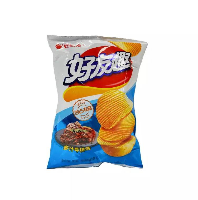Potato Chips-Juicy Steak Flavour 70g ORION Kina