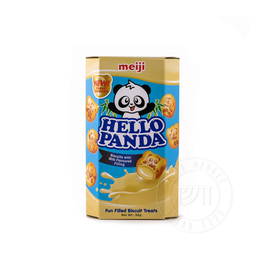 Cookies With Milk Cream Filling 50g Hello Panda Mejiji