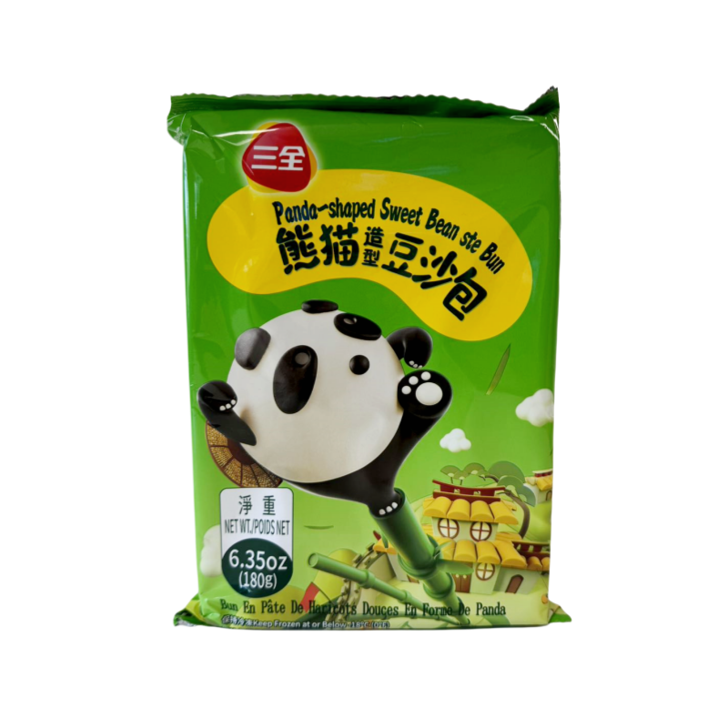 Ångande Bröd Rödbönor Paste i Panda Form 180g San Quan Kina
