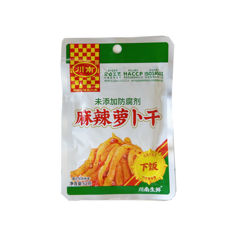 麻辣味萝卜干 62g  川南 中国