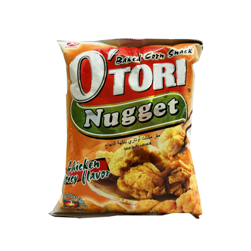Majssnacks Nugget Stark Kyckling Smak 50g O'Tori Thailand