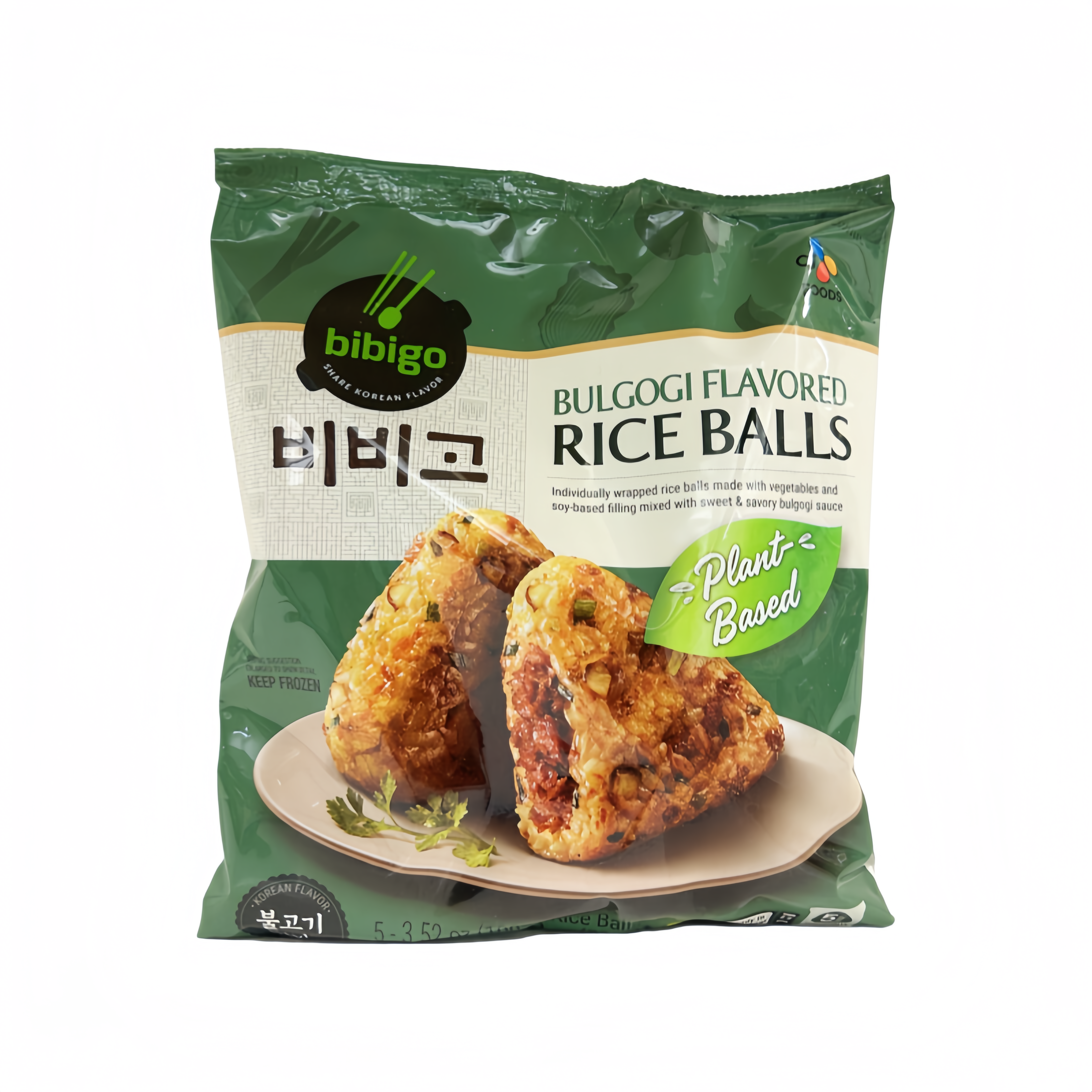 Rice Ball Bulgogi Fryst 500g Bibigo Korea