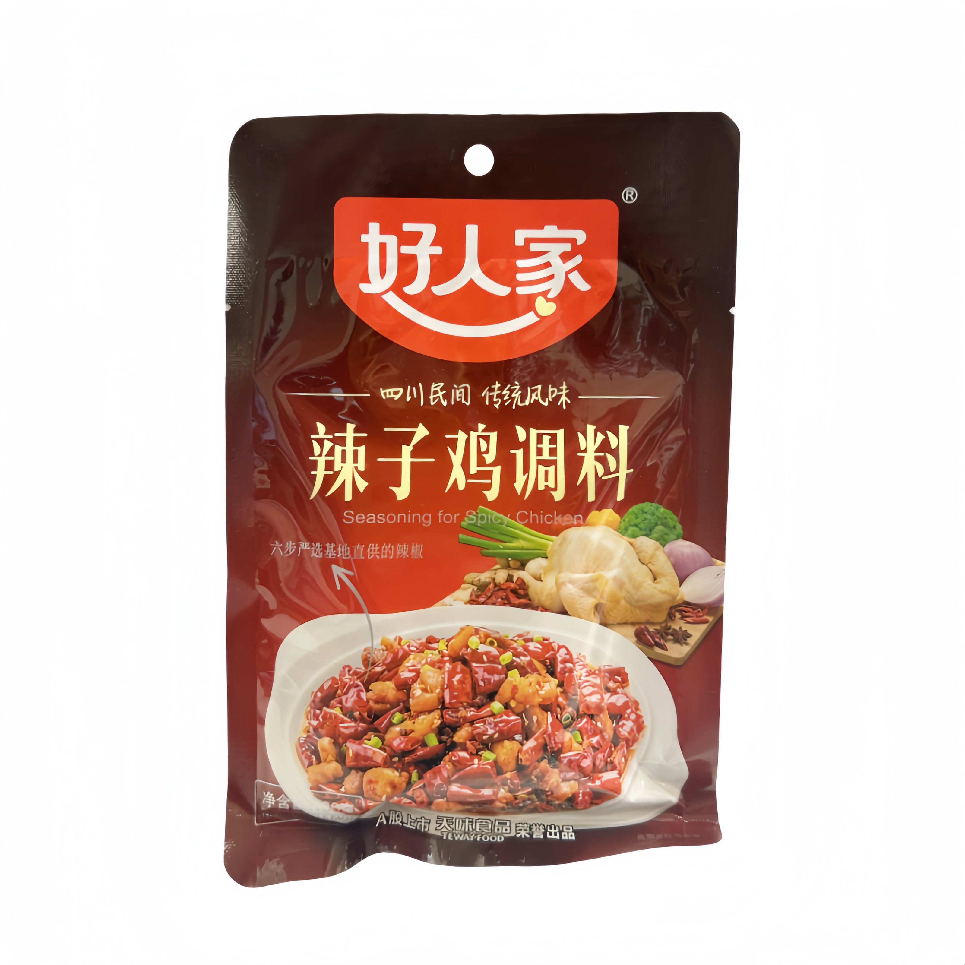 Krydda Stark/Chili Kyckling 160g Hao Ren Jia Kina