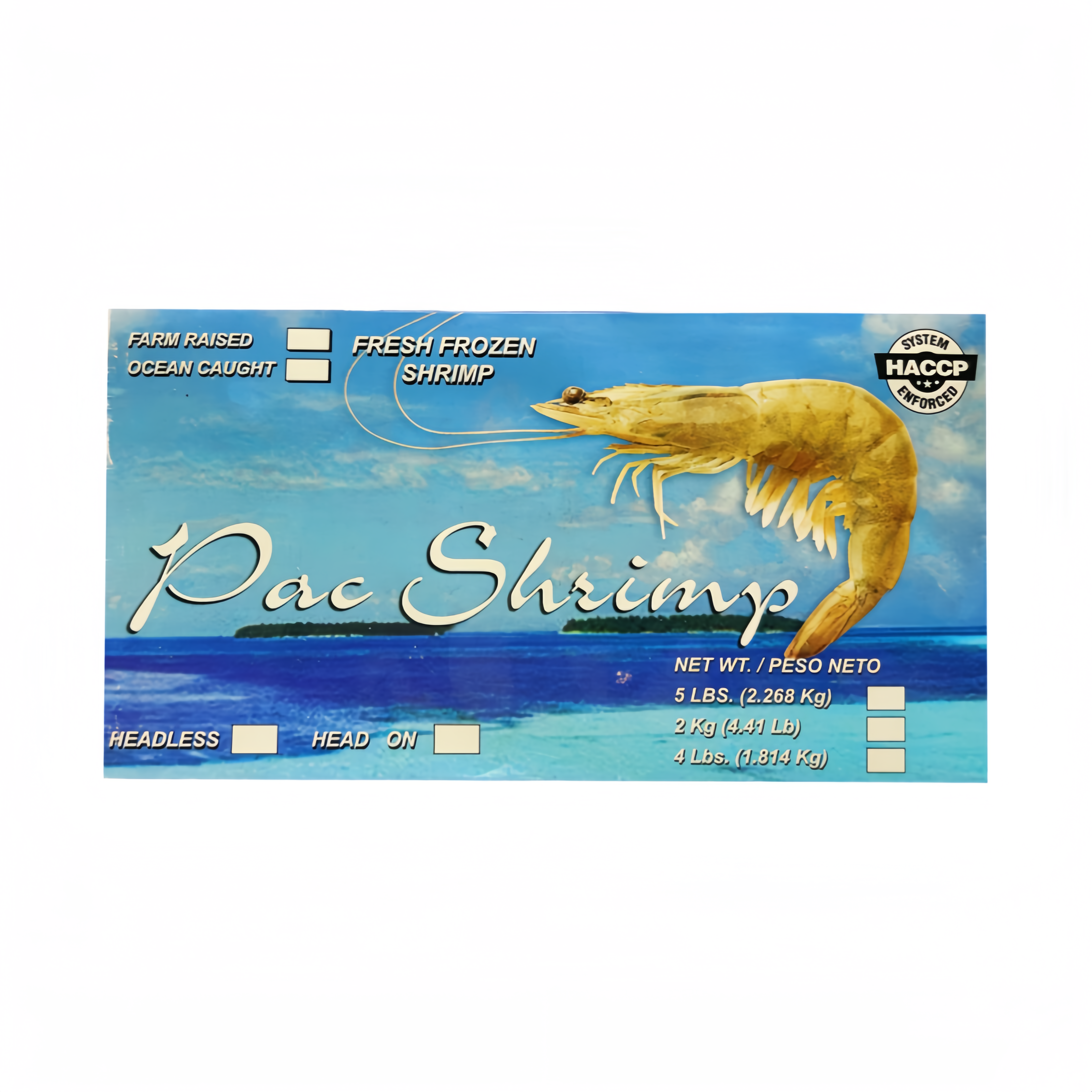 Vannamei Shrimp 26/30 Frozen 1.7kg Ecuador