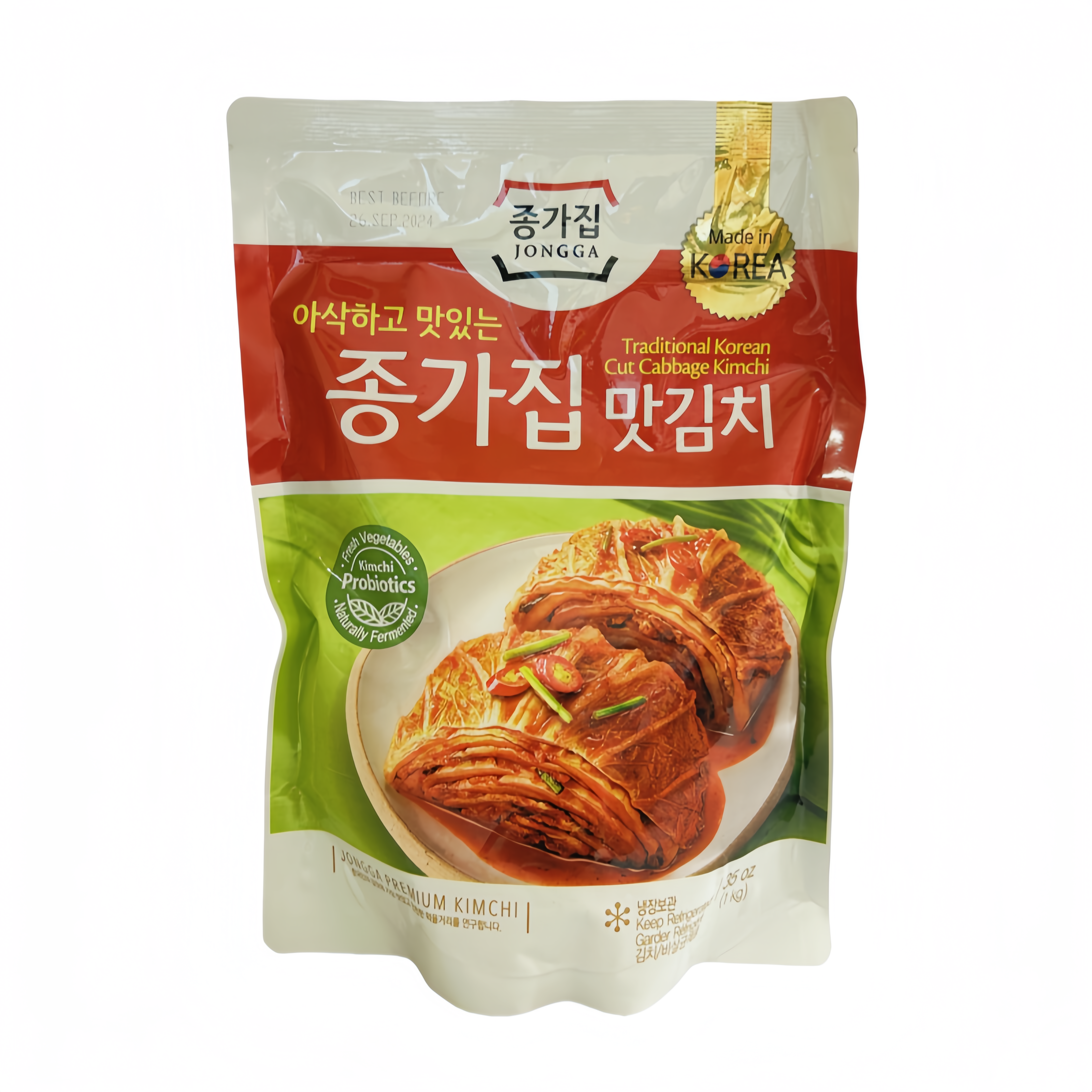 Kina Kål Kimchi/ Cut 1kg Jongga Korea