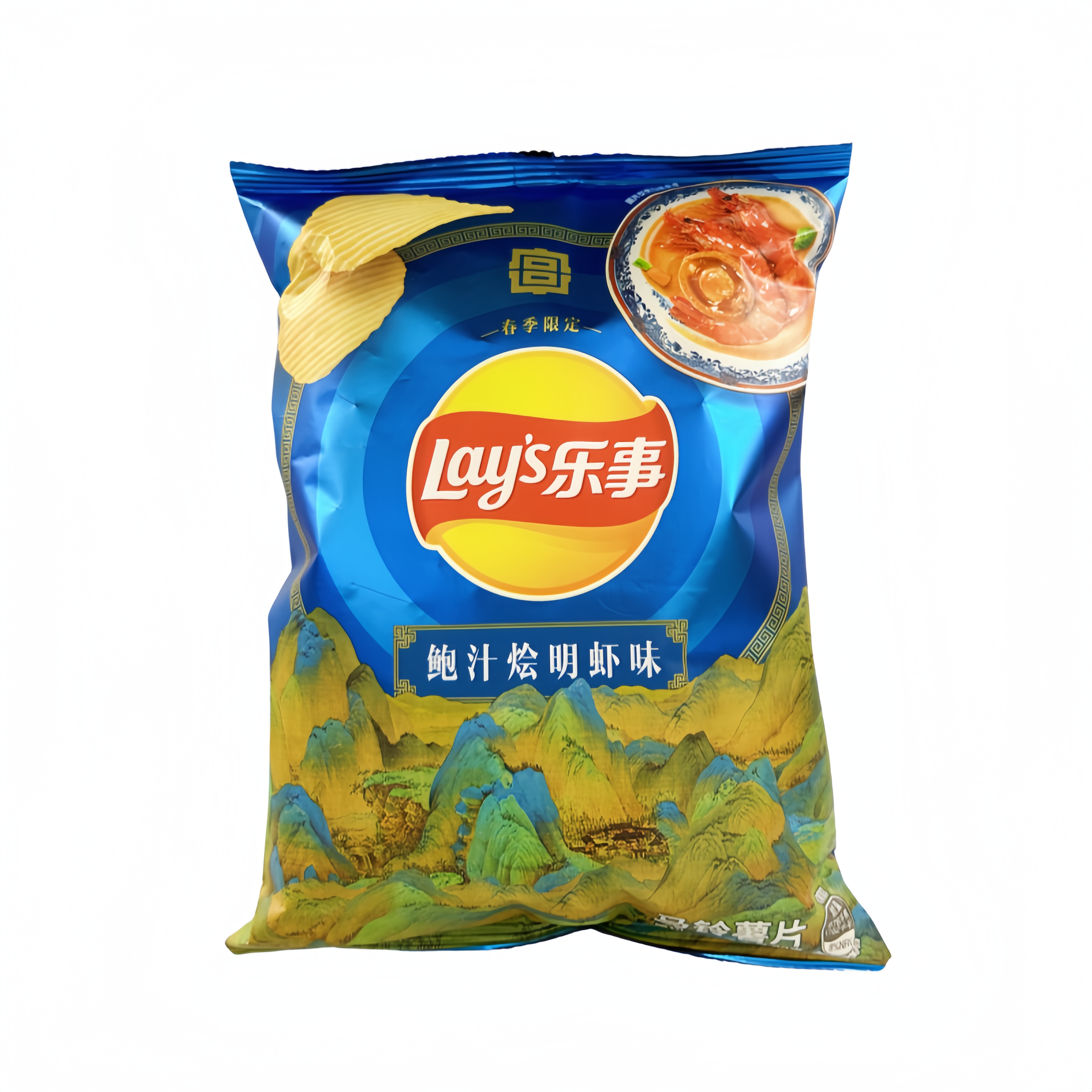 Potatischips Med Abalone Braises Räksmak 70g Lay's Kina