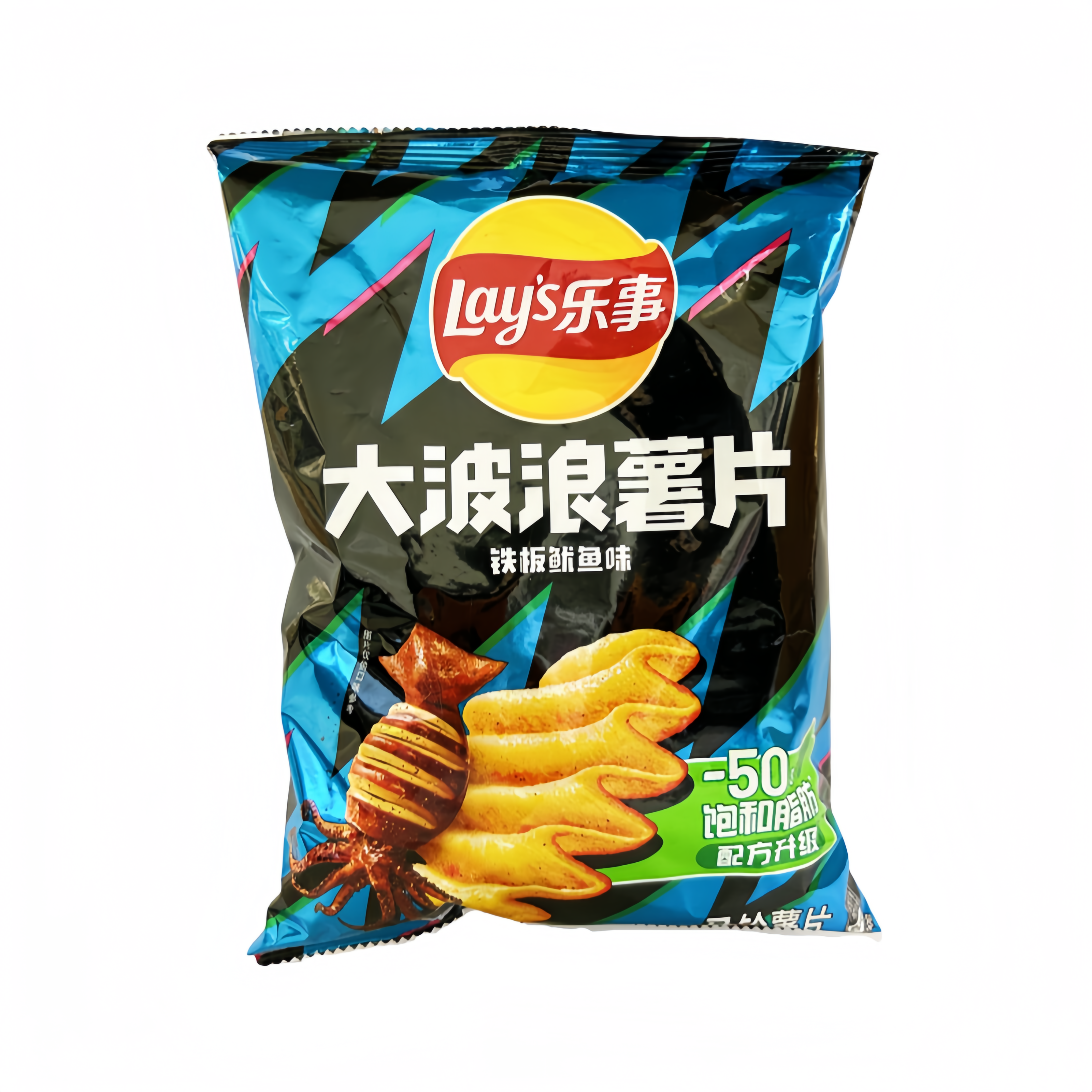 Potatis Chips Med Grillad Bläckfisksmak 70g Lay's Kina