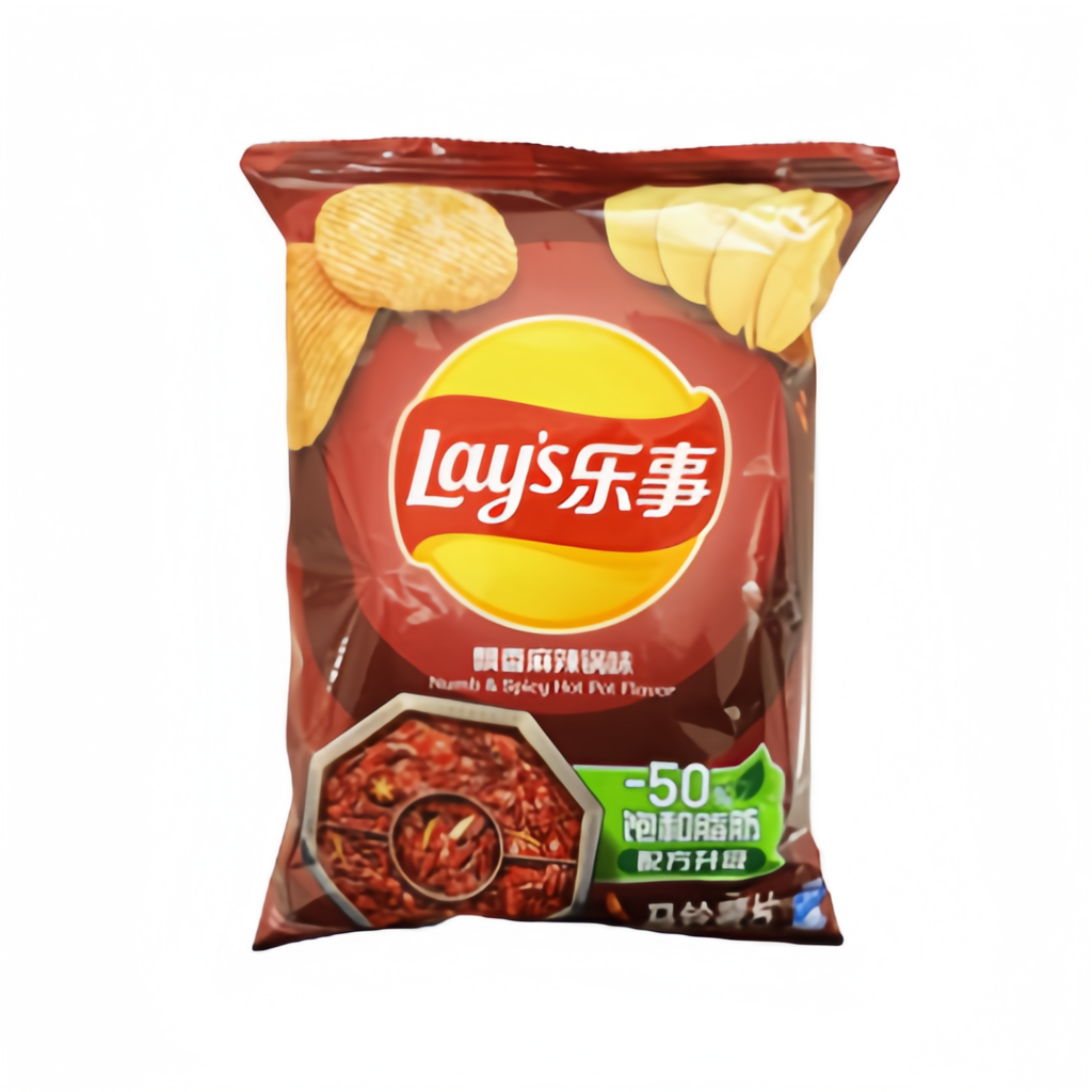 Potato Chips Spicy Hotpot Flavor 70g Lays China 0379