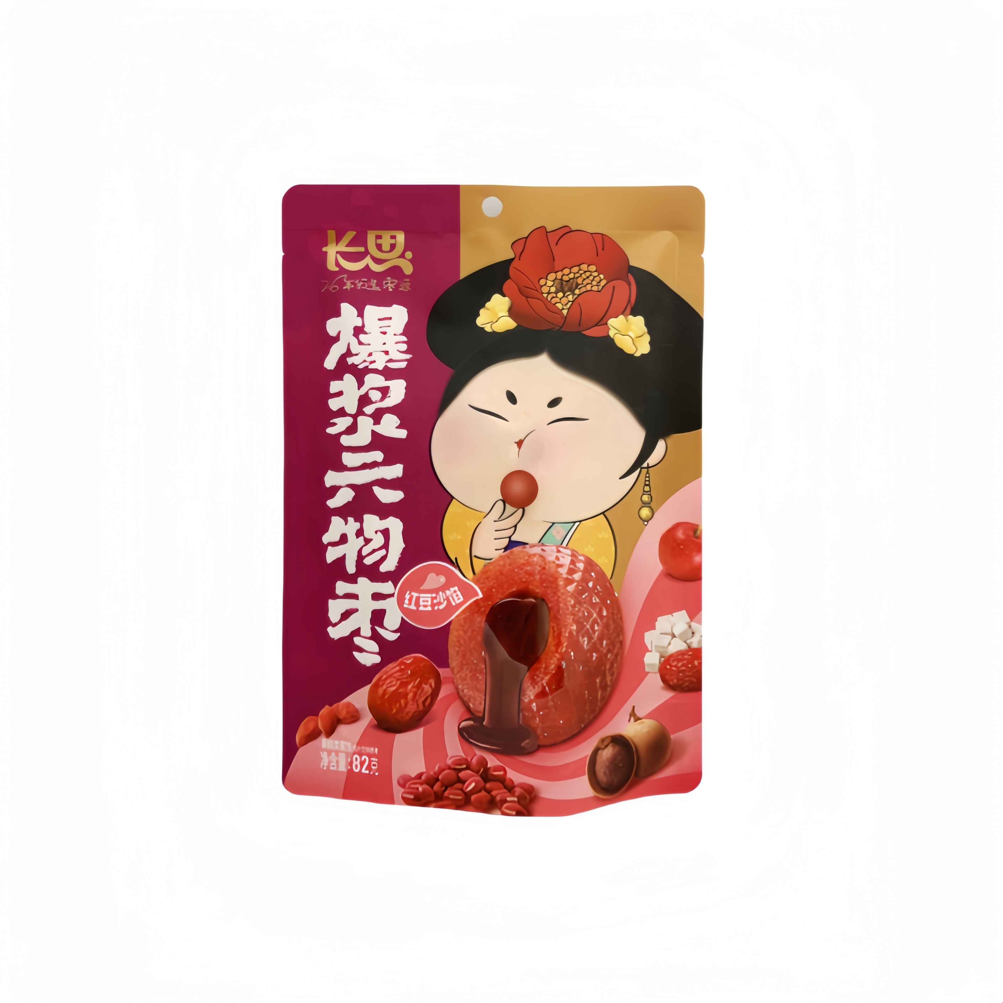 Popping Jujube with Red Bean Filling 82g Chang Si China