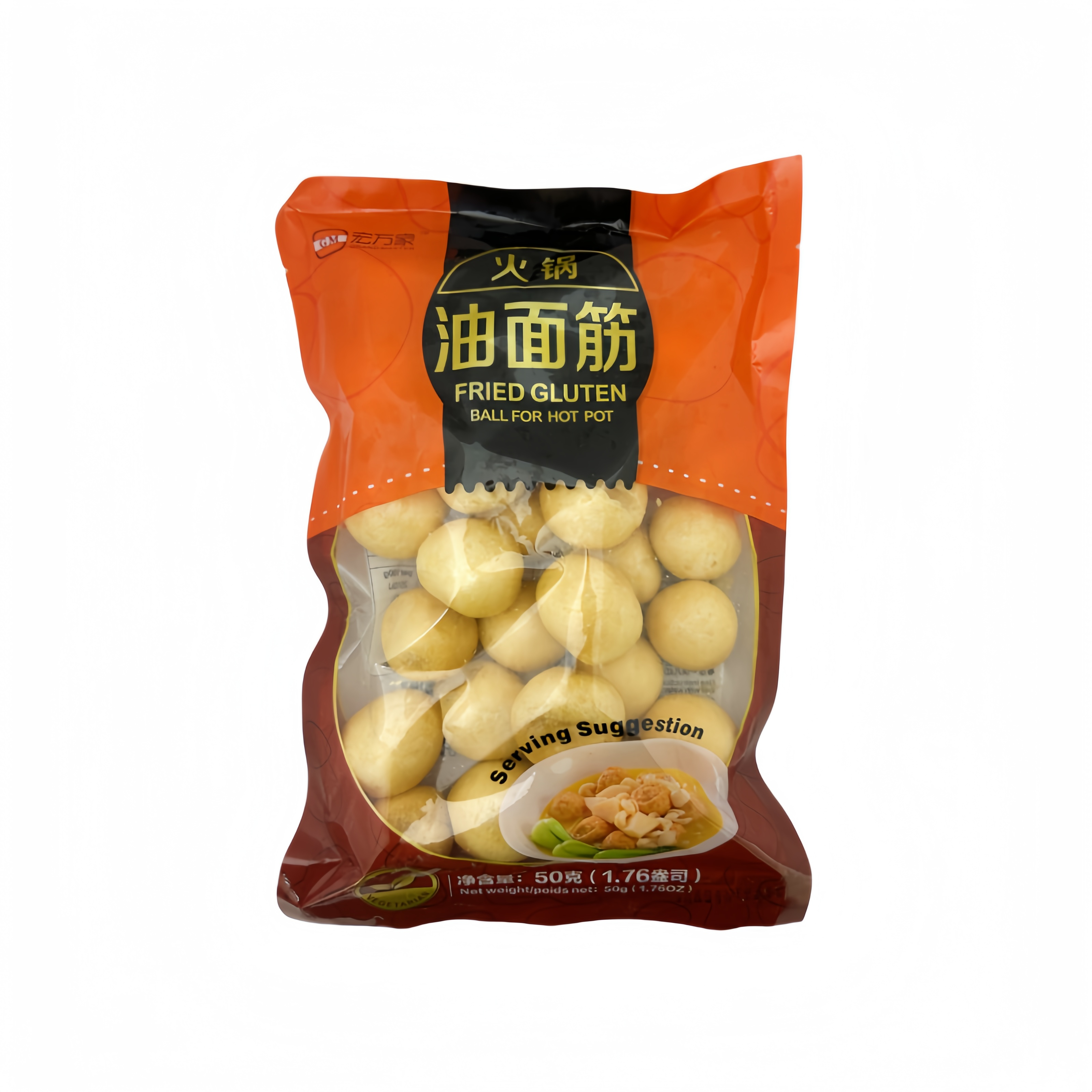 Fried Round Gluten 50g Hong Wan Jia Kina